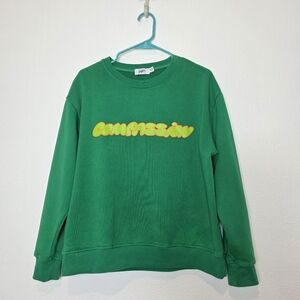 The Mayfair Group Compassion Graphic Sweatshirt In Green